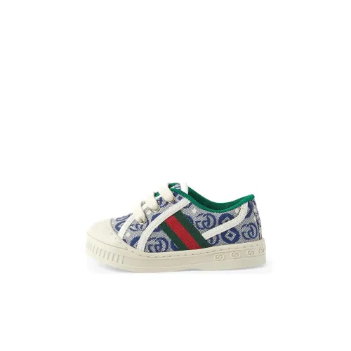 GUCCI Tennis 1977 Амортизация Износостойкие Низкие Топ Обувь для малышей Синий Infant And Toddler