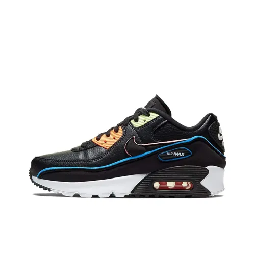 Nike Air Max 90 SE Low Топ Детские беговые кроссовки Черный Подростки