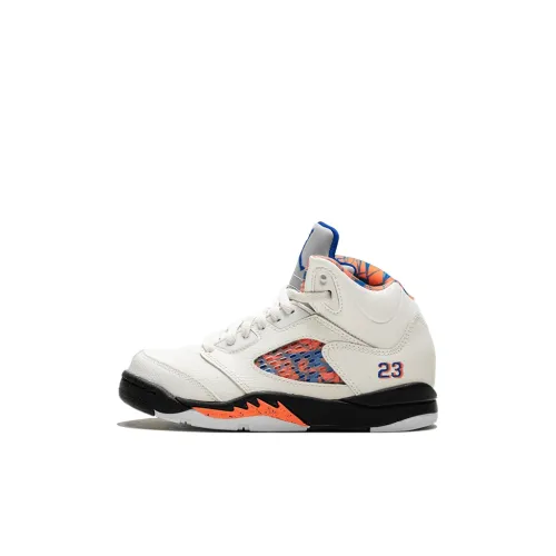 Jordan Air Джордан 5 Детские баскетбольные кроссовки Высокий Топ Предшкола