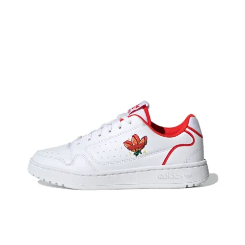 Adidas Originals NY 90 J Abrasion Resistant Низкие Кроссовки для скейтбординга Белый Красный Подростки