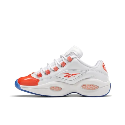 Reebok совместный бренд Question Low Grade Low Топ Баскетбольные кроссовки Красно-белый Подростки