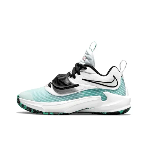 Nike Freak 3 Zoom Low Топ Детские Баскетбольные Кроссовки Озерный Зеленый