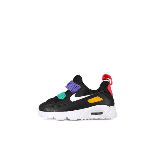 Nike Air Max 90 Low Топ Беговые кроссовки Черно-фиолетовый Infant и Toddler
