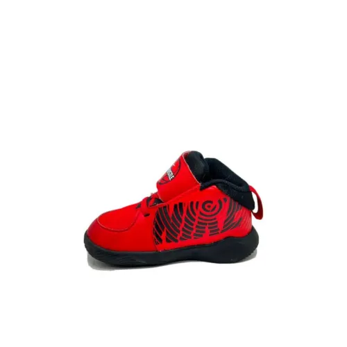 Nike Team Hustle D 9 MID Топ Баскетбольные кроссовки Красный черный Infant и Toddler
