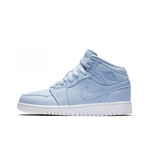 Jordan Air Jordan 1 Детские баскетбольные кроссовки MID Топ Школьный возраст