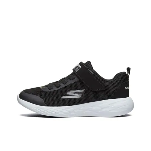 Skechers GO RUN Series 600 Low Топ Беговые кроссовки Черный Серебряный Подростки