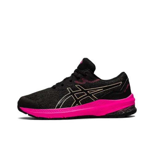 Asics GT 1000 11 Low Топ Детские беговые кроссовки Графитовый Черный Фуксия Подростки
