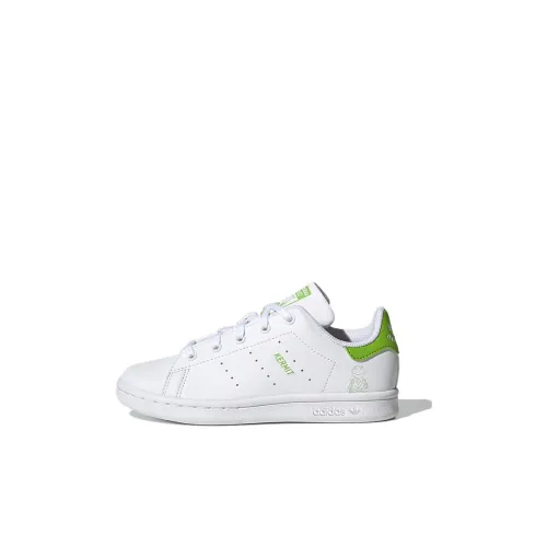 Adidas Originals STAN SMITH Collection Низкий Топ Детские Скейтбординги Белый Зеленый Дети Возраст 3-7 Лет
