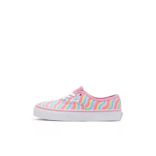 Vans Authentic Series Wavy Радужный Низкий Топ Детские Скейтбординги Радужный для детей 3-7 лет
