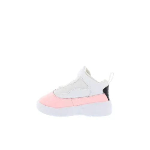Jordan Max Aura 2 Амортизация Износостойкий MID Топ Обувь для малышей Бело-розовый Infant And Toddler