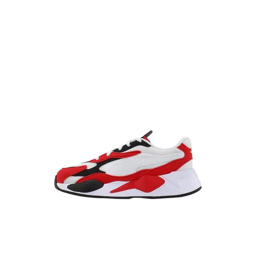 PUMA RS X Супер SS AC Амортизация Износостойкие Детские Лайфстайл Кроссовки Белый Черный Красный для Дети Возрастом 3-7 Лет