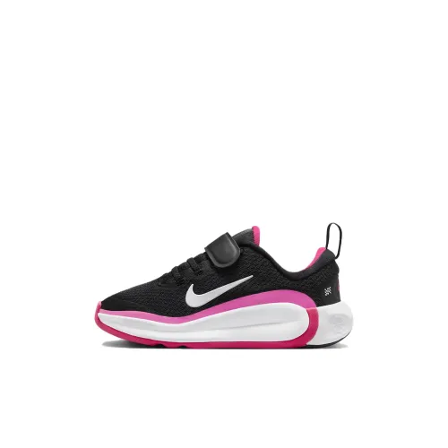 NIKE INFINITY Flow Амортизация Износостойкий Низкий Топ Детские Беговые Кроссовки Черный Розовый Дети Возраст 3-7 Лет