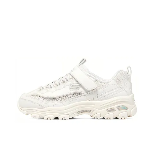 Skechers Slip-resistant Shock Absorbers с устойчивостью к истиранию Низкие кеды для детей Lifestyle Shoes Белые Подростки