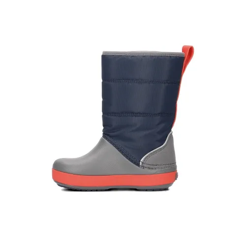 Crocs противоскользящие анти-KICK детские ботинки для колена голубо-серый цвет детские