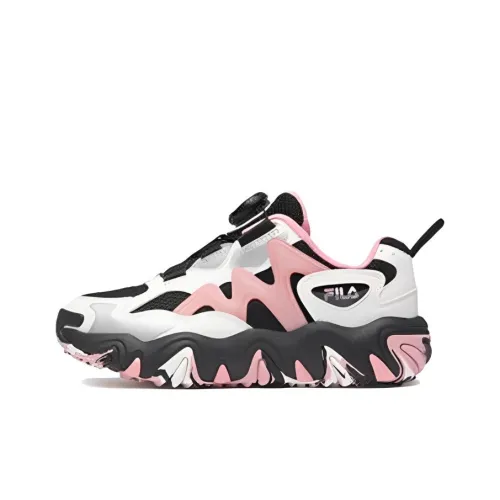 FILA KIDS TGR 4 Противоскользящий Низкий Топ Детская Туристическая Обувь Черный Розовый Подростки