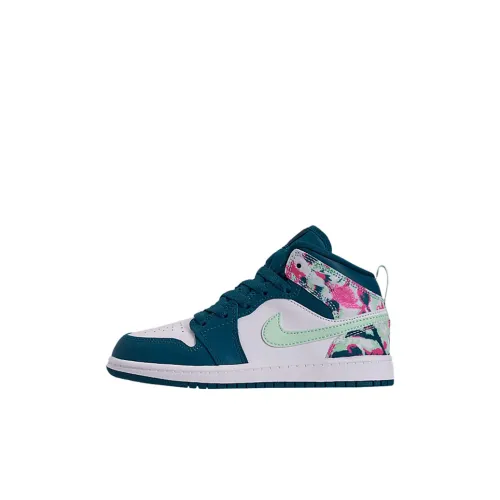Jordan Air Jordan 1 Детские баскетбольные кроссовки MID Топ Pre School