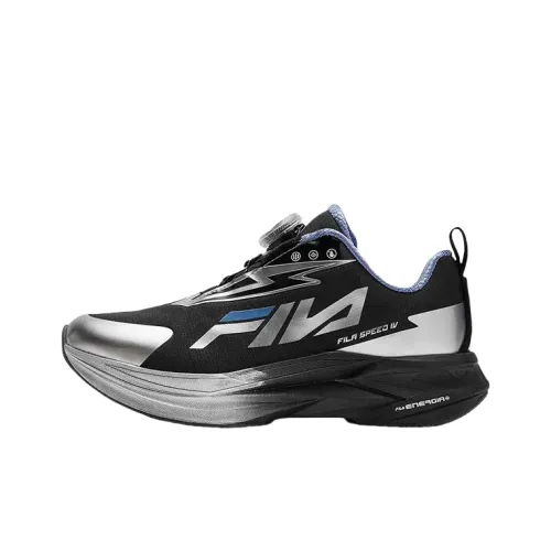 FILA KIDS BOA Устойчивый к истиранию Отскок Низкий Топ Детская Беговая Обувь Черный Серый Подростки