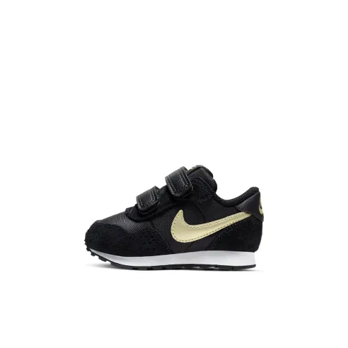 Nike MD Valiant Low Топ Беговые кроссовки Черный золотой Infant и Toddler