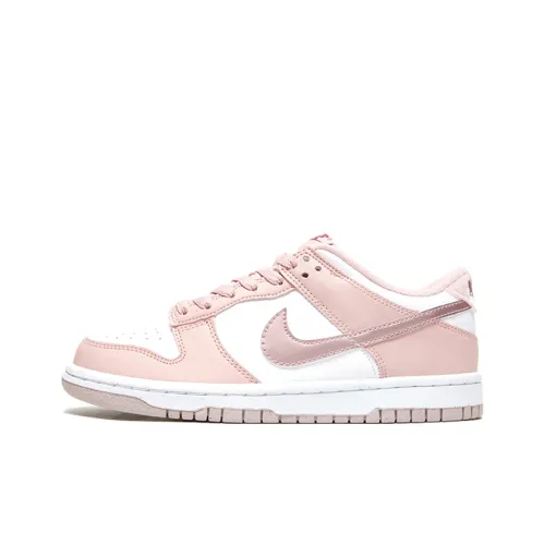 Nike Dunk Slip-Resistant Амортизация Устойчивость к Износу Низкий Топ Детские Скейтбординги Светло-Розовый Подростки