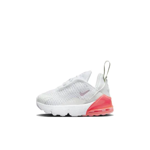 Nike Air Max 270 Low Топ Обувь для малышей Бело-розовый Infant Wa Toddler