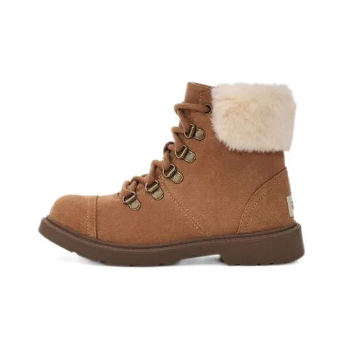 UGG Azell HIKER Погода Теплоизоляционный Устойчивый к истиранию Сноубутсы Подростки Каштановый