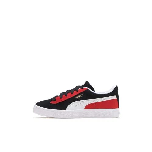 PUMA Suede Classic Kokono Легкий Баланс Низкий Топ Детские Скейтбординги Черный Красный Дети Возраст 3-7 Лет