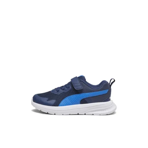 PUMA EVOLVE RUN Сетка Детские беговые кроссовки Низкий Топ Темно-синий Kids