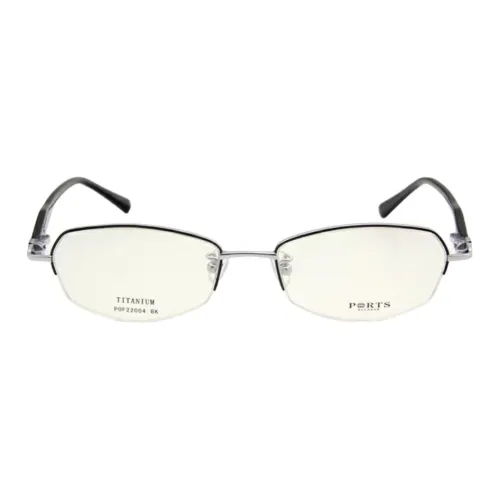 PORTS Титан Овал Оправы для очков Женские Черный