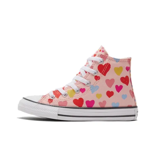 Converse Chuck Taylor All Star Износостойкие Высокие Кеды для Детей Розовые Оранжевые Многоцветные