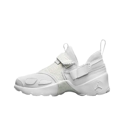 Джордан Trunner Low Топ Детские Баскетбольные Кроссовки Белые Подростки