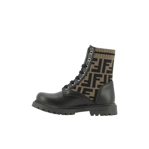 FENDI Детские кожаные сапоги Kids