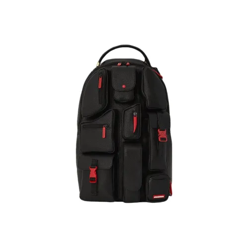SPRAYGROUND Рюкзак из искусственной кожи унисекс черный красный
