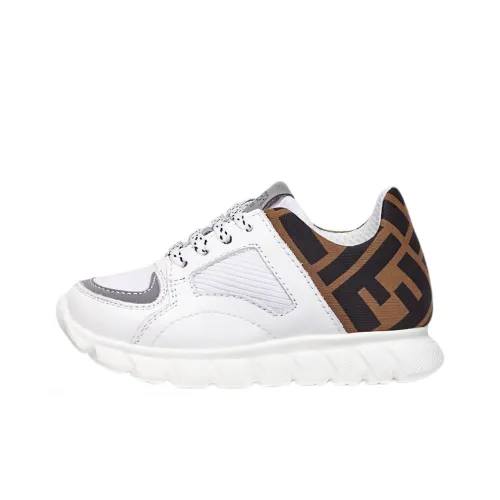 FENDI Устойчивый к истиранию Низкий Топ KIDS Lifestyle Shoes Белый Подростки