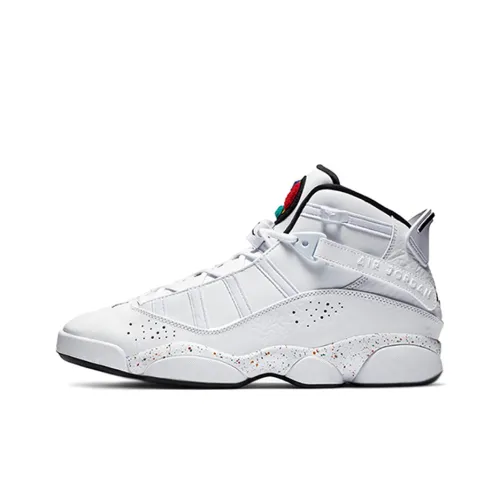 Jordan Air Jordan 6 Кольца Детские баскетбольные кроссовки Высокий верх Школьный возраст