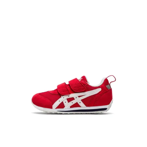 Asics Idaho Mini JP Low Топ Детские беговые кроссовки Красно-белый Children Возраст 3-7 лет