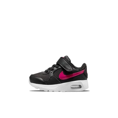 Nike Air Max SC Low Топ Обувь для малышей Черный белый розовый Infant And Toddler