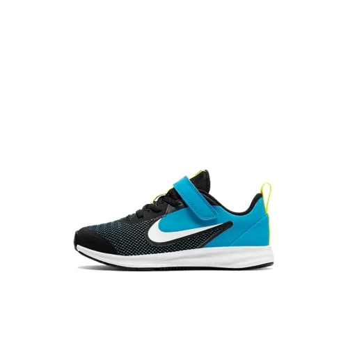 nike Downshifter 9 Low Топ Детские беговые кроссовки Чёрно-синий Children Возраст 3-7 лет