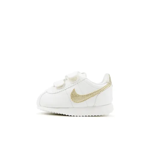 nike Cortez Basic SL TD Low Топ Обувь для малышей Белый золотой Infant And Toddler