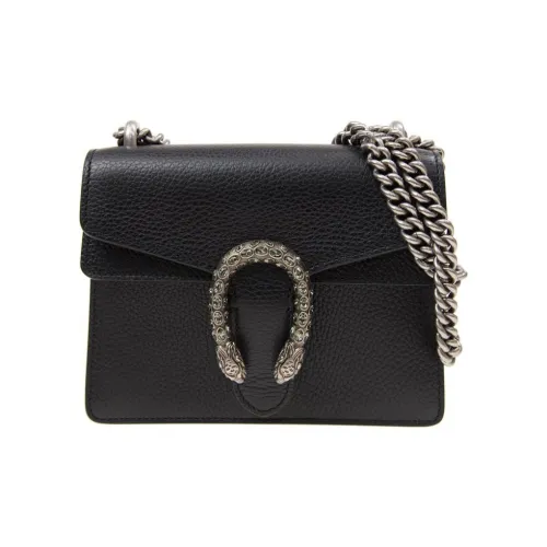 GUCCI Dionysus Кожа GOD OF Вино Сумка с цепочкой Сумка через плечо Женская Черная