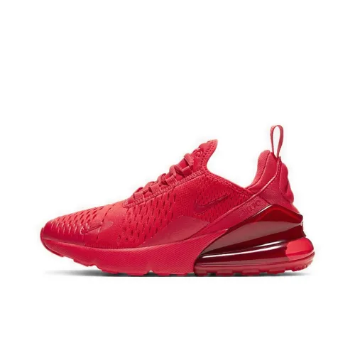 Nike Air Max 270 Low Топ Детские беговые кроссовки Красный Подростки