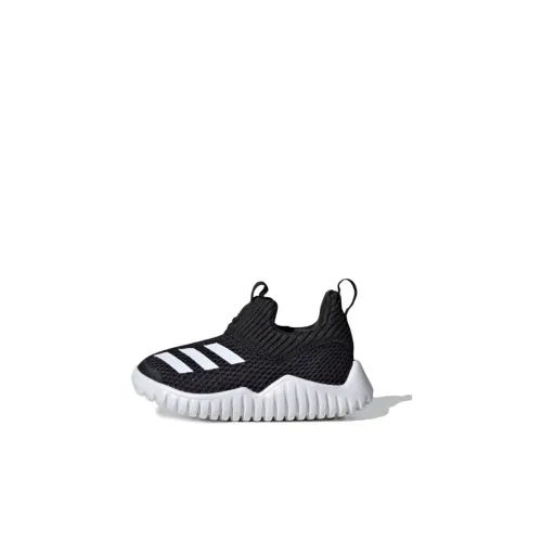 Adidas Zen 2 Slip-Resistant Дышащая Устойчивая к Износу Низкий Топ Обувь для Малышей Черный Белый Для Младенцев и Малышей