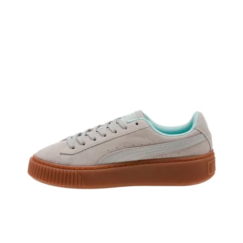 PUMA Suede Series Платформа Radicals Jr Low Топ Детские Скейтбординги Серый Подростки