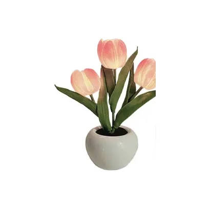 JIUFEN Тюльпан LED Ночник Искусственный Цветок Набор Свет Вверх Игрушки