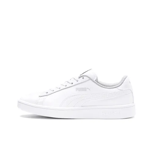 PUMA Smash Series V2 Low Топ Детские Скейтбординги Белый Подростки