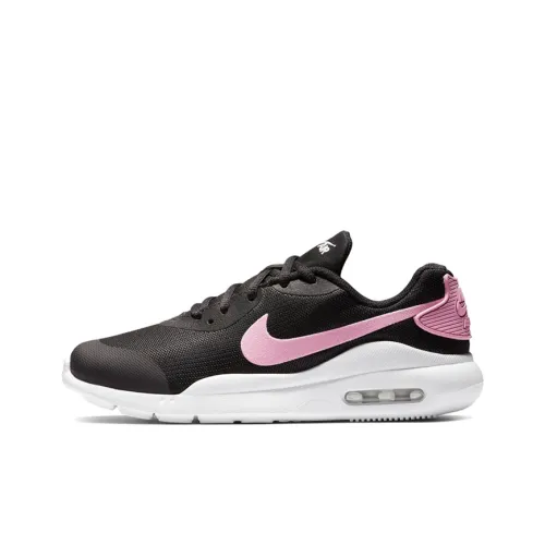 Nike Air Max Oketo Abrasion Resistant Low Топ Детские беговые кроссовки Черно-розовый