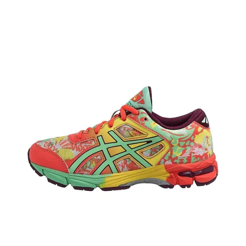 Asics Гель Noosa Tri 11 Устойчивые к истиранию Низкие Кроссовки для Бега Оранжевый Зеленый Подростки