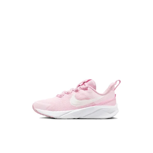 Nike Star Runner 4 Детские беговые кроссовки Низкий топ Белый Розовый Для дошкольников