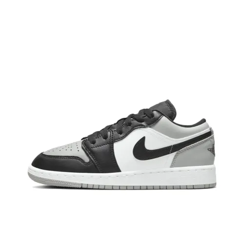 Jordan Air Jordan 1 Low Амортизация Низкий Топ Детские Баскетбольные Кроссовки Белый Серый