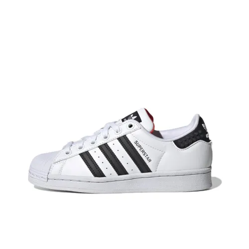 LEGO x Adidas Originals Superstar J Slip-resistant Abrasion-resistant Low-top Skateboard Shoes White ЛЕГО x Adidas Originals Superstar J Противоскользящие Устойчивые к износу Низкие Кеды Скейтборд Белые