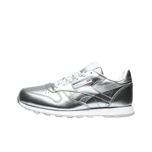 Reebok Classic Leather Детская беговая обувь с низким верхом для школьного возраста